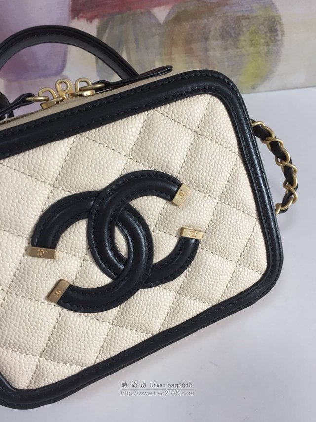 Chanel女包 93341化妝包 魚子醬牛皮 香奈兒化妝包 Chanel手提斜挎包  djc2949